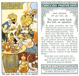 I poveri cercano cibo, i ricchi un appetito, 1932